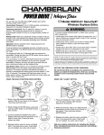 Chamberlain 940CD-01 User's Manual