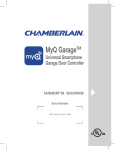 Chamberlain MyQ-G0201 User's Manual