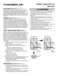 Chamberlain CIGCWC Internet Connectivity Kit User's Manual