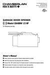 Chamberlain CG40DM User's Manual