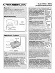 Chamberlain CARTON INVENTORY RWIA User's Manual