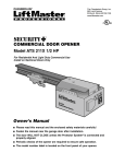Chamberlain 211X User's Manual