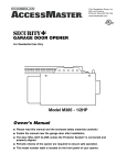 Chamberlain M385 User's Manual