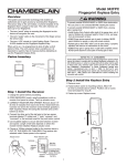Chamberlain 942FPC User's Manual
