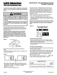 Chamberlain 82LM User's Manual