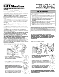 Chamberlain 377LM User's Manual