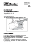 Chamberlain 2595C User's Manual