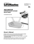 Chamberlain 2500D User's Manual