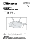 Chamberlain 2220-267 1/2 HP User's Manual