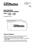 Chamberlain 1345C 1/3HP User's Manual