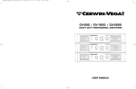 Cerwin-Vega CV-1800 User's Manual