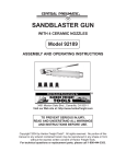 Central Pneumatic Sander 92189 User's Manual