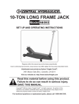 Central Hydraulics 66593 User's Manual