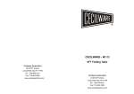 Cecilware MT-72 User's Manual