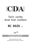 CDA RC 9020 User's Manual