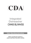 CDA CW493 BL/WH/SS User's Manual