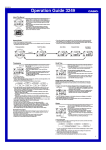 Casio Stopwatch MA1009-EA User's Manual