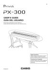 Casio PX300 User's Manual