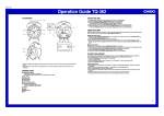 Casio pelco tq-362 User's Manual