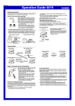 Casio MO0710-EA User's Manual