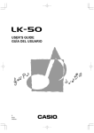Casio LK50-ES-1 User's Manual