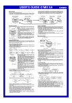 Casio G'MIX 5A User's Manual