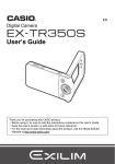 Casio EX-TR350S Owner's Manual