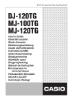 Casio DJ-120TG Owner's Manual
