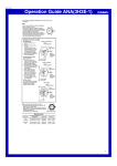 Casio Watch ANA(3H3E-1) User's Manual