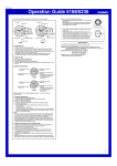 Casio Watch 5236 User's Manual