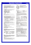 Casio CASIO watch 5073 User's Manual