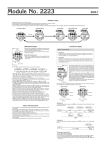 Casio Watch 2223-1 User's Manual
