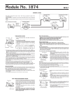 Casio CASIO 1874-1 User's Manual