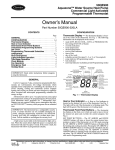 Carrier AQUAZONE 50QE900 User's Manual