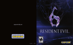 Capcom Resident Evil 6 13388340477 User's Manual