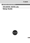 Canon VK-16 v2.2 Owner's Manual