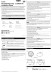 Canon VB-H610VE Installation Guide