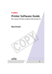Canon SELPHY CP600 Software Guide for Macintosh