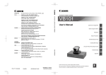Canon VB101 User's Manual