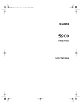 Canon S900 User's Manual