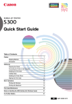 Canon S300 Quick Start Manual