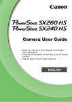 Canon SX240 User's Manual