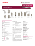 Canon imageRUNNER ADVANCE 8285 Specification Sheet