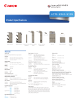 Canon imageRUNNER ADVANCE 6255 Specification Sheet