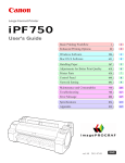 Canon iPF750 User's Manual