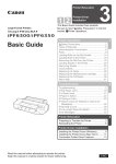 Canon imagePROGRAF iPF6300 Basic Guide