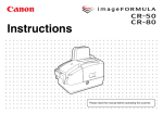 Canon CR-50 Instruction Manual