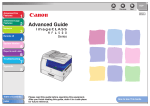 Canon imageCLASS MF6530 Advanced Guide