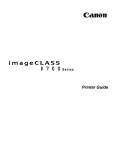 Canon imageCLASS D760 Printing Guide