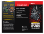 Canon CS100 Anticounterfeit Brochure
